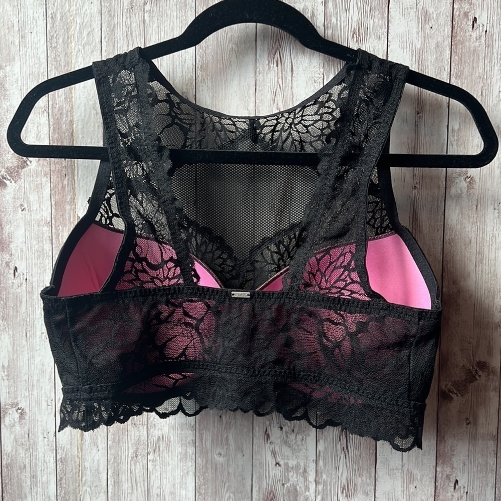PINK victoria’s secret high neck lace bra - Picture 2 of 6